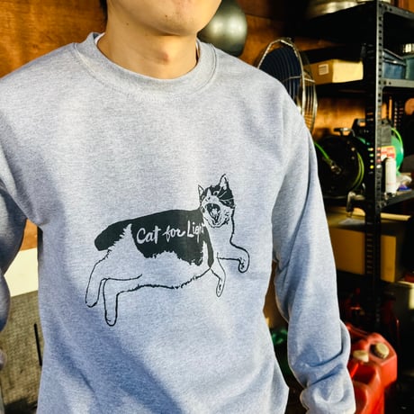 【Cat for Light LOGO】LightSweatshirt_Gray