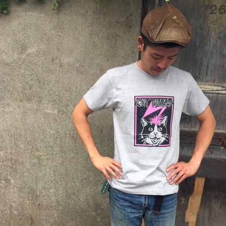 【CATBRAINS】Tshirts_Gray