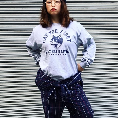 【College_9 lives】Long Sleeve Tshirt