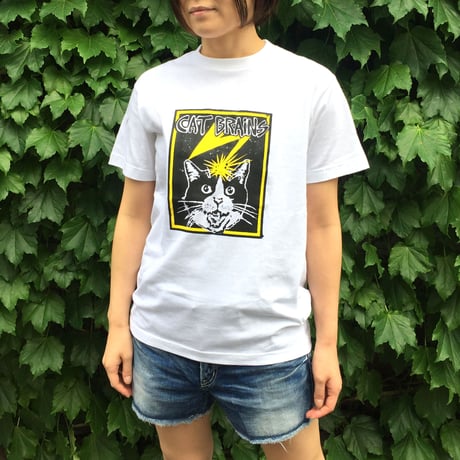 【CATBRAINS】Tshirts_White