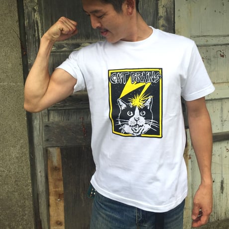【CATBRAINS】Tshirts_White