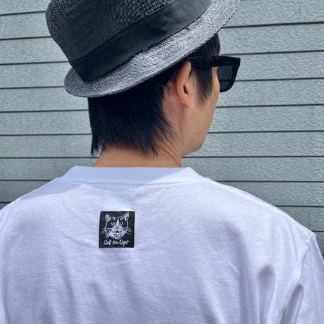 【2TONE CAT】White T-shirts