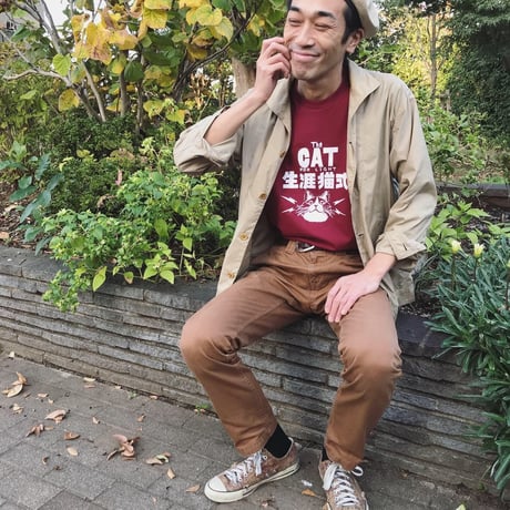 【生涯猫式】Tshirts_Burgundy