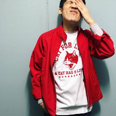 【College_9 lives】Tshirt _White