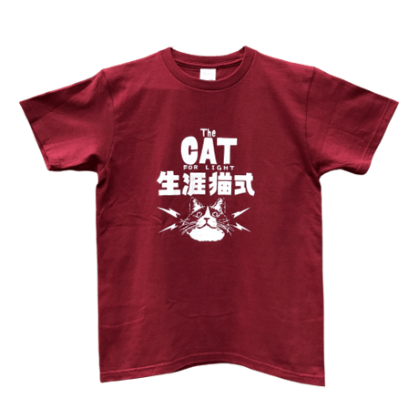 【生涯猫式】Tshirts_Burgundy
