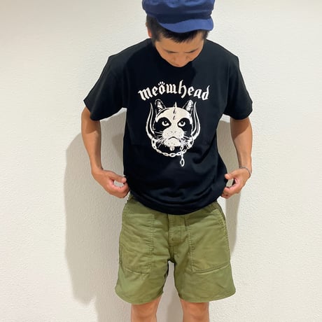 【Meöw head】Tshirts_Black