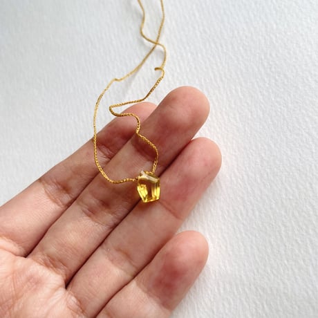 40cmネックレス（nude・シトリン）
