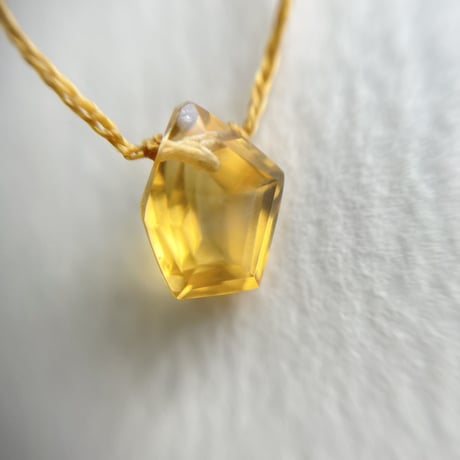 40cmネックレス（nude・シトリン）