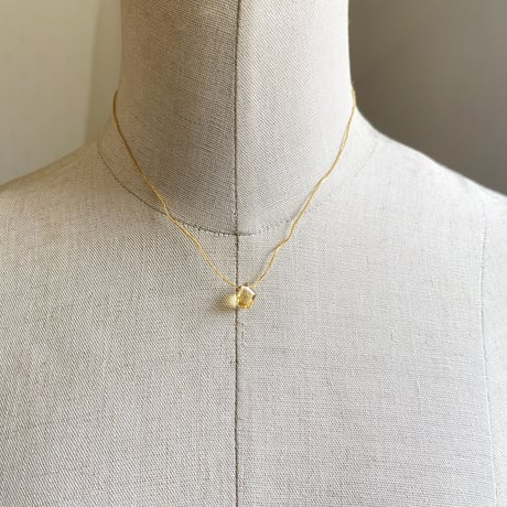 40cmネックレス（nude・シトリン）