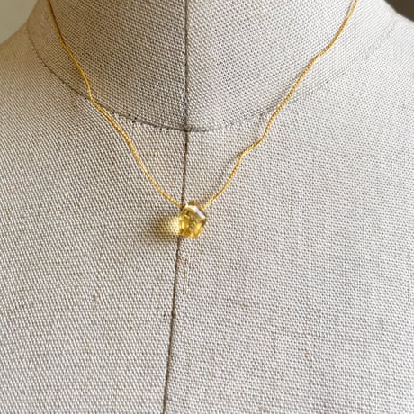 40cmネックレス（nude・シトリン）