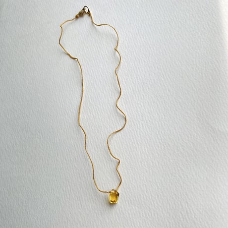 40cmネックレス（nude・シトリン）