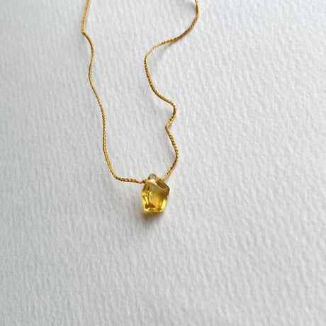 40cmネックレス（nude・シトリン）