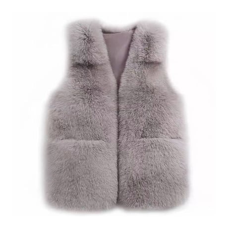 eco fur vest