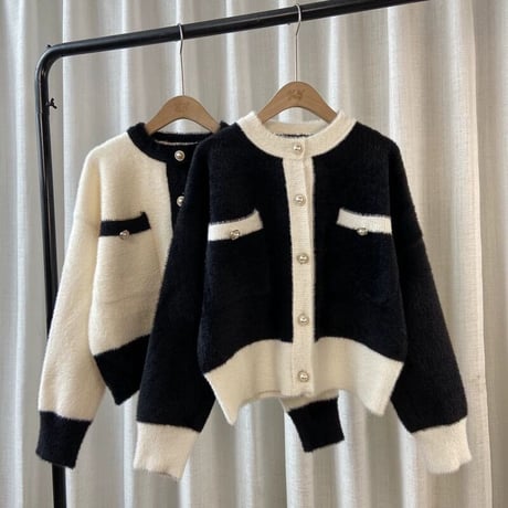 pearl button cardigan