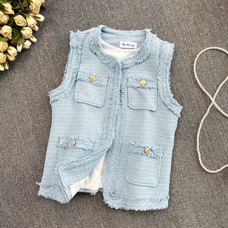 tweed vest