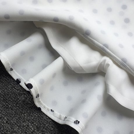 dot mermaid mini skirt