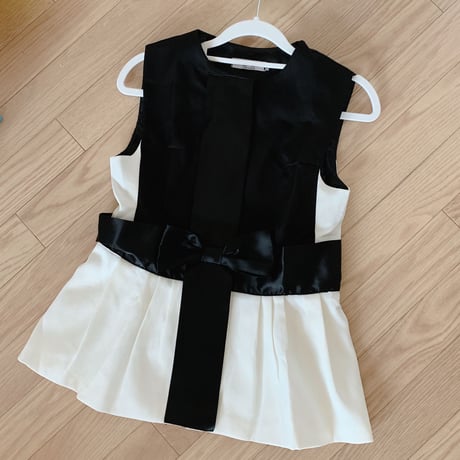 【即納】ribbon vest