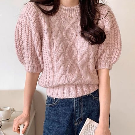 puffsleeve summer knit