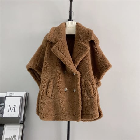 【ウール100%】poncho coat