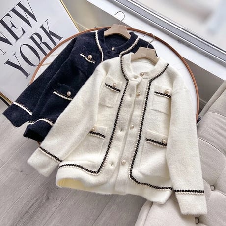 pearl button cardigan