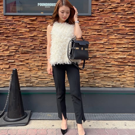 sleeveless feather tops