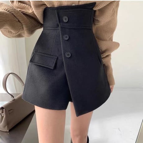 ハイウエスト ショートパンツ