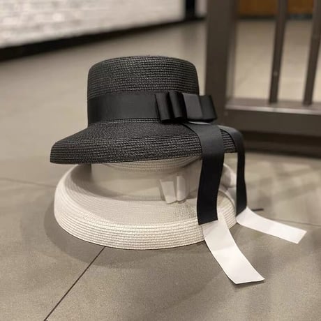 ribbon straw hat