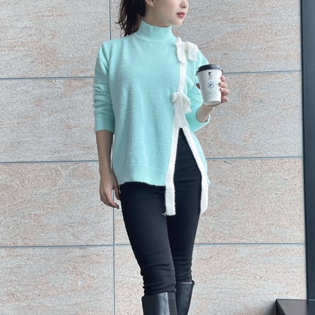 【即納】ribbon knit