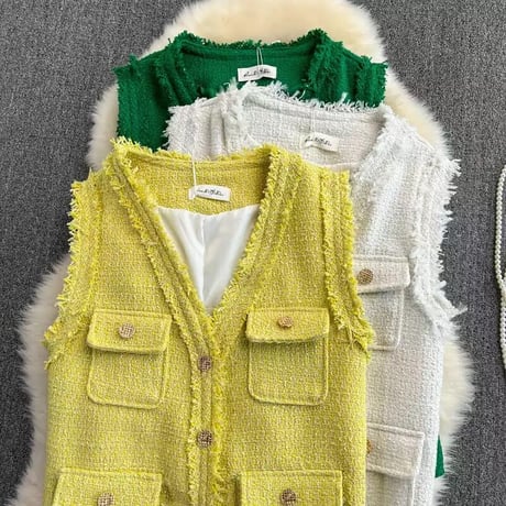 tweed vest