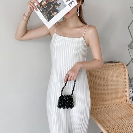 【即納あり】pleats camisole onepiece