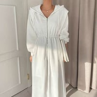フード付き sweat onepiece