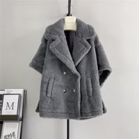 【ウール100%】poncho coat
