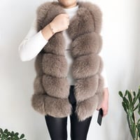 fox fur vest