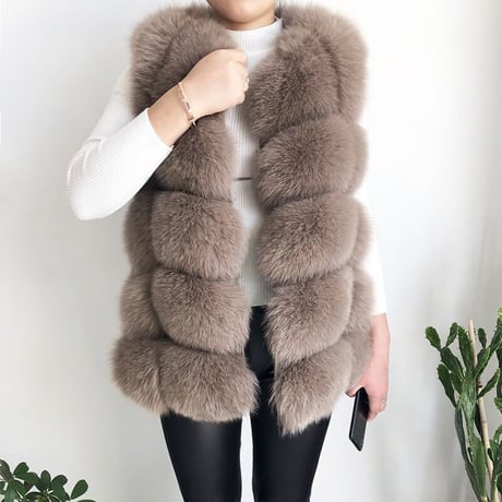 fox fur vest
