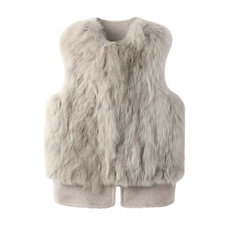 eco fur vest