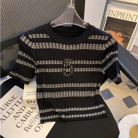 number border summer knit