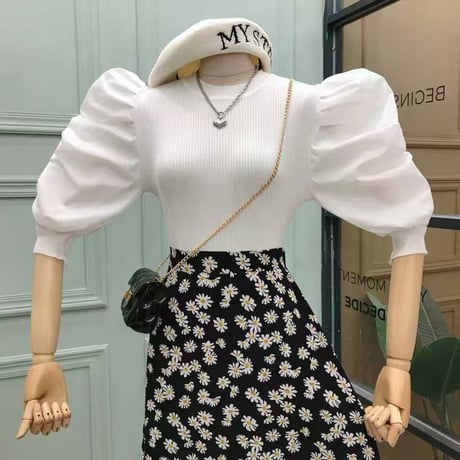 パフスリーブ トップス