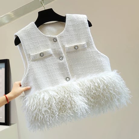 poodle fur gilet