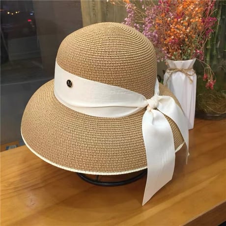 ribbon straw hat