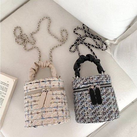 tweed mini bag
