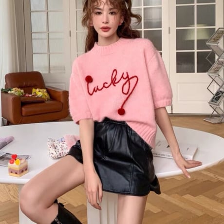 pink summer knit
