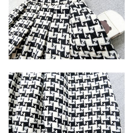 千鳥格子 tweed  skirt