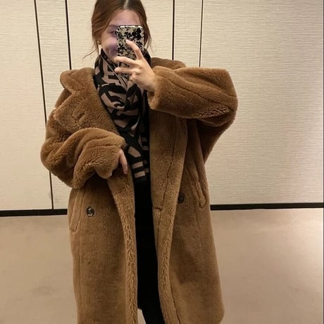 フード付き 【ウール100%】 long coat