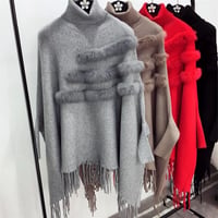 fur poncho
