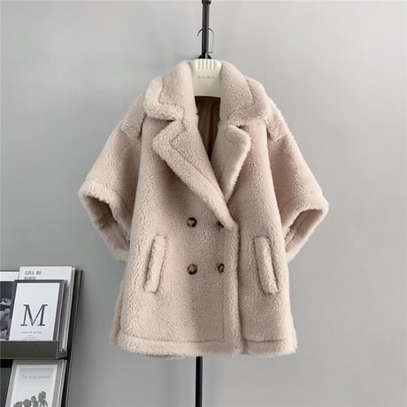 【ウール100%】poncho coat