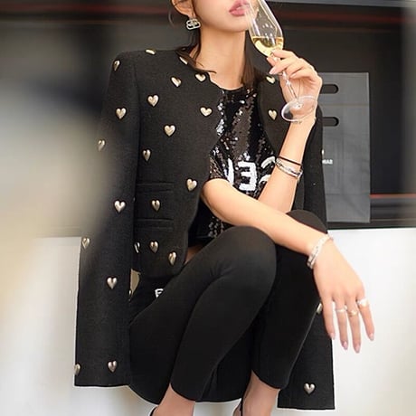 heart scallop jacket