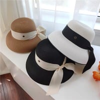 ribbon straw hat