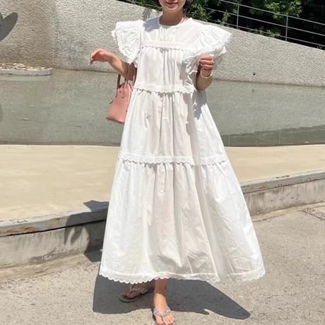 frill sleeve onepiece