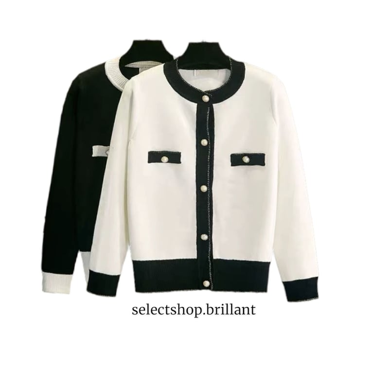 即納あり】bicolor cardigan | BrillantSelect Store