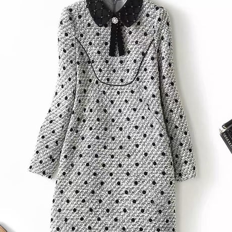 tweed dot onepiece